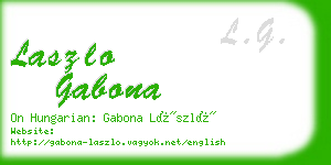 laszlo gabona business card